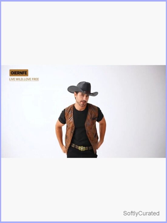 Straw Cowboy Hat with Cattleman Crease, Wide Brim Western Unisex main image 6